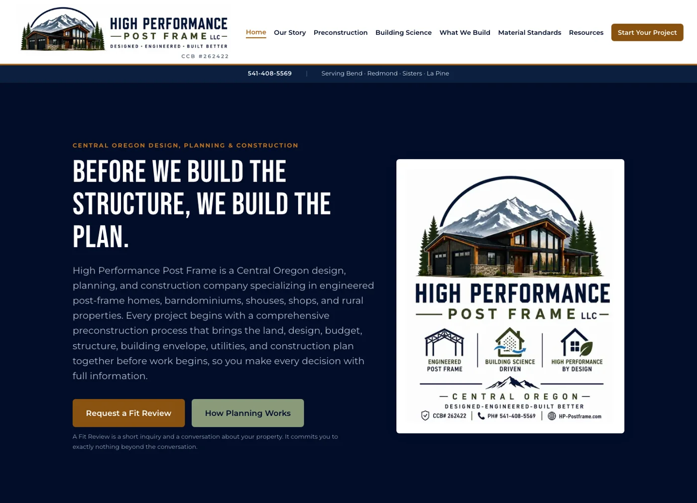HP Postframe website