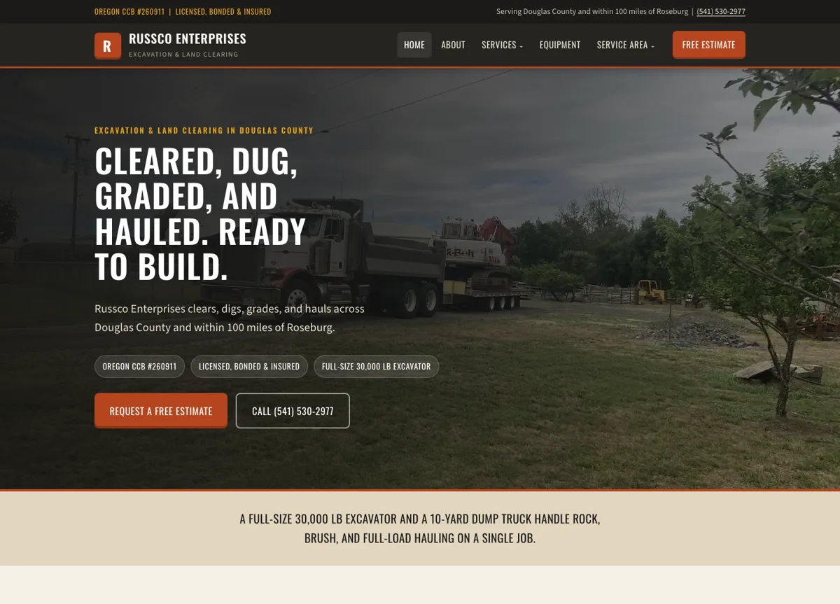 Russco Enterprises contractor website