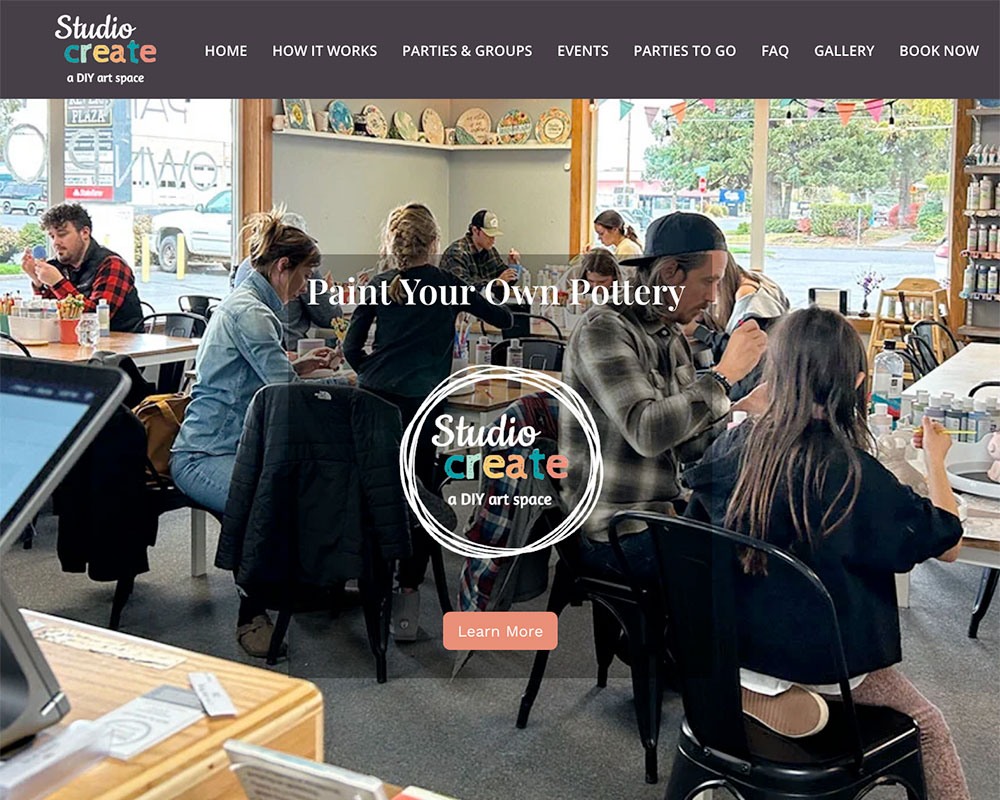 Studio Create Bend website