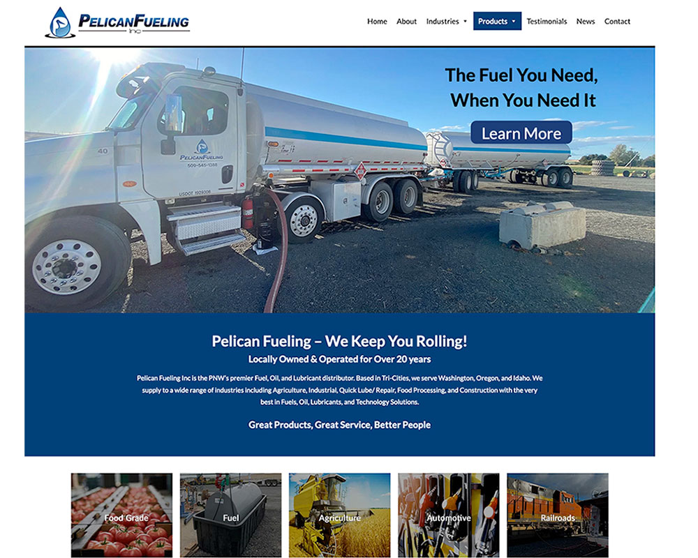 Pelican Fueling website