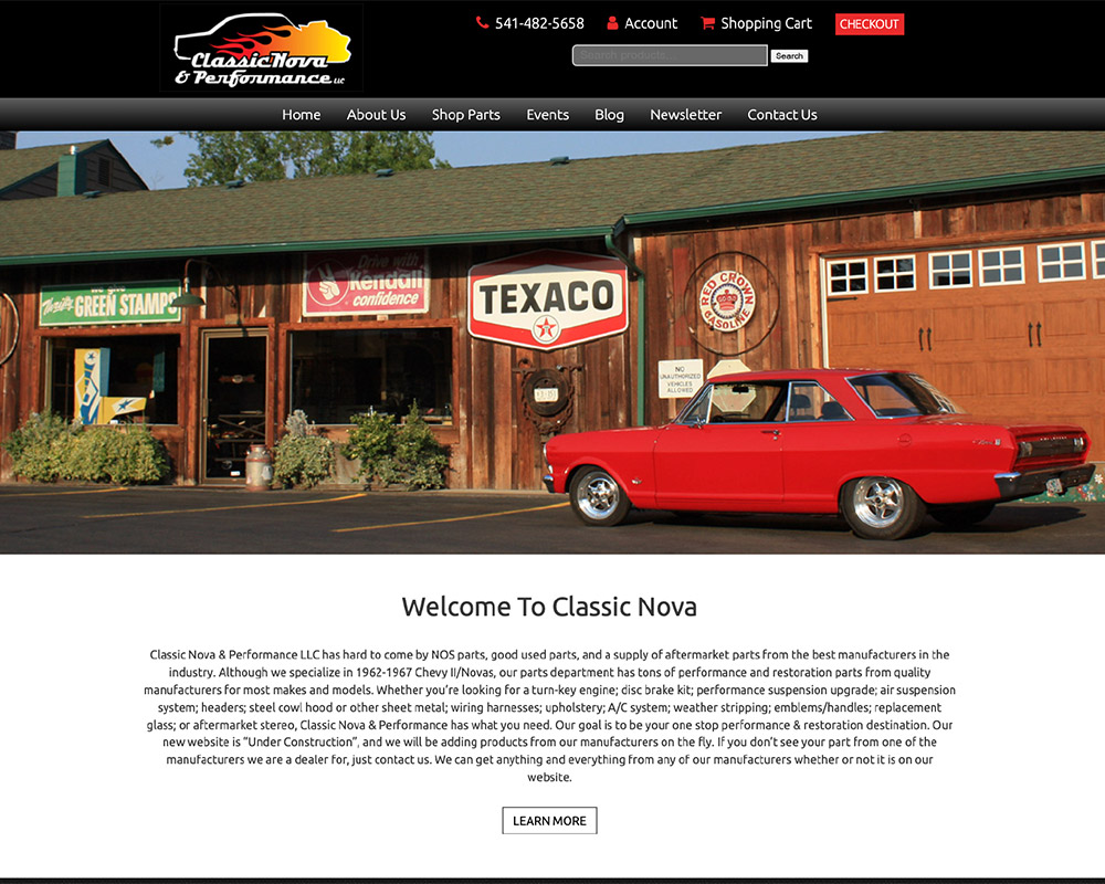 Classic Nova & Performance website