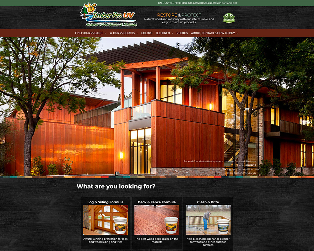Timber Pro Coatings website