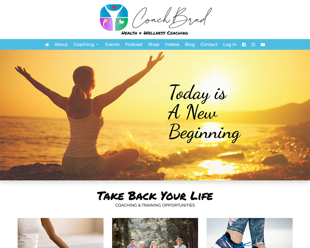 Training With Coach Brad website