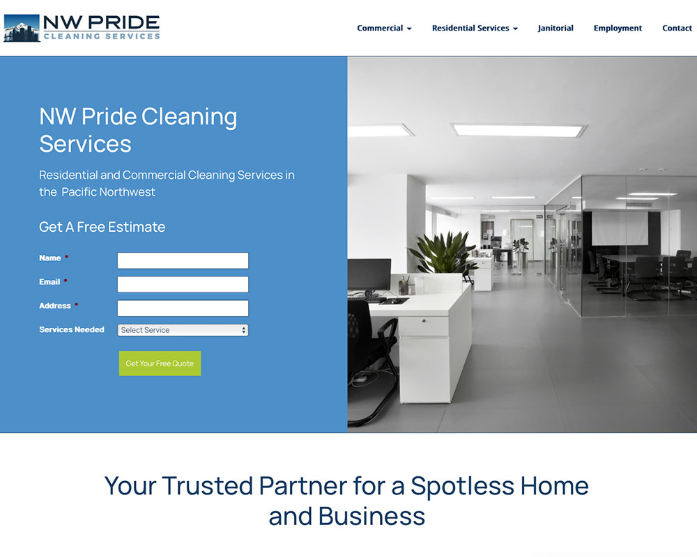 NW Pride Cleaning website