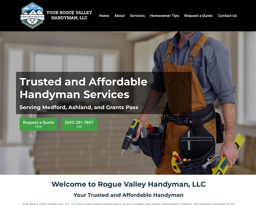 Your Rogue Valley Handyman website