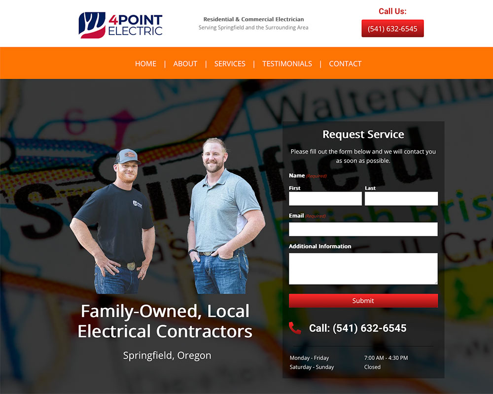 4 Point Electric website