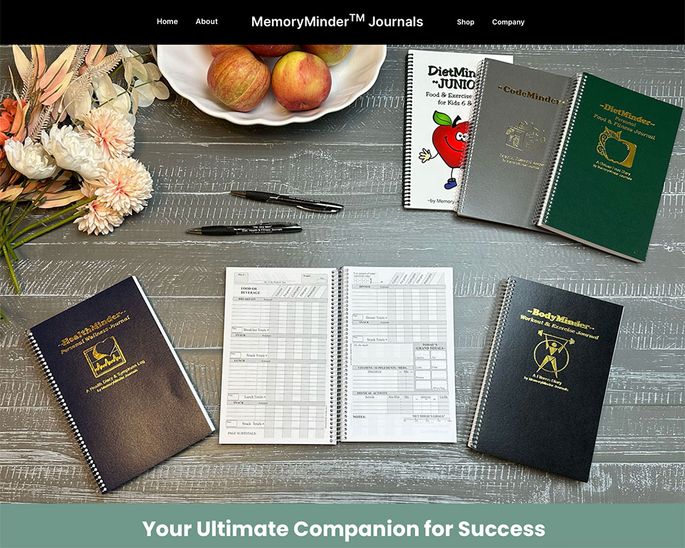 Memory Minder Journals website