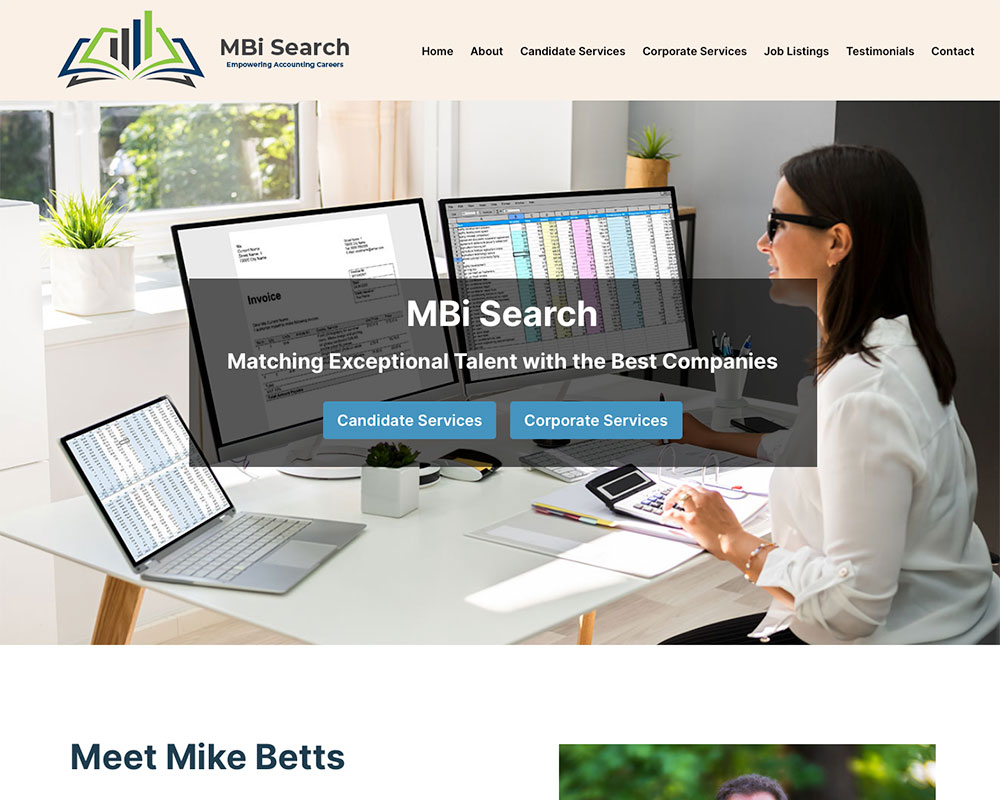 MBi Search website
