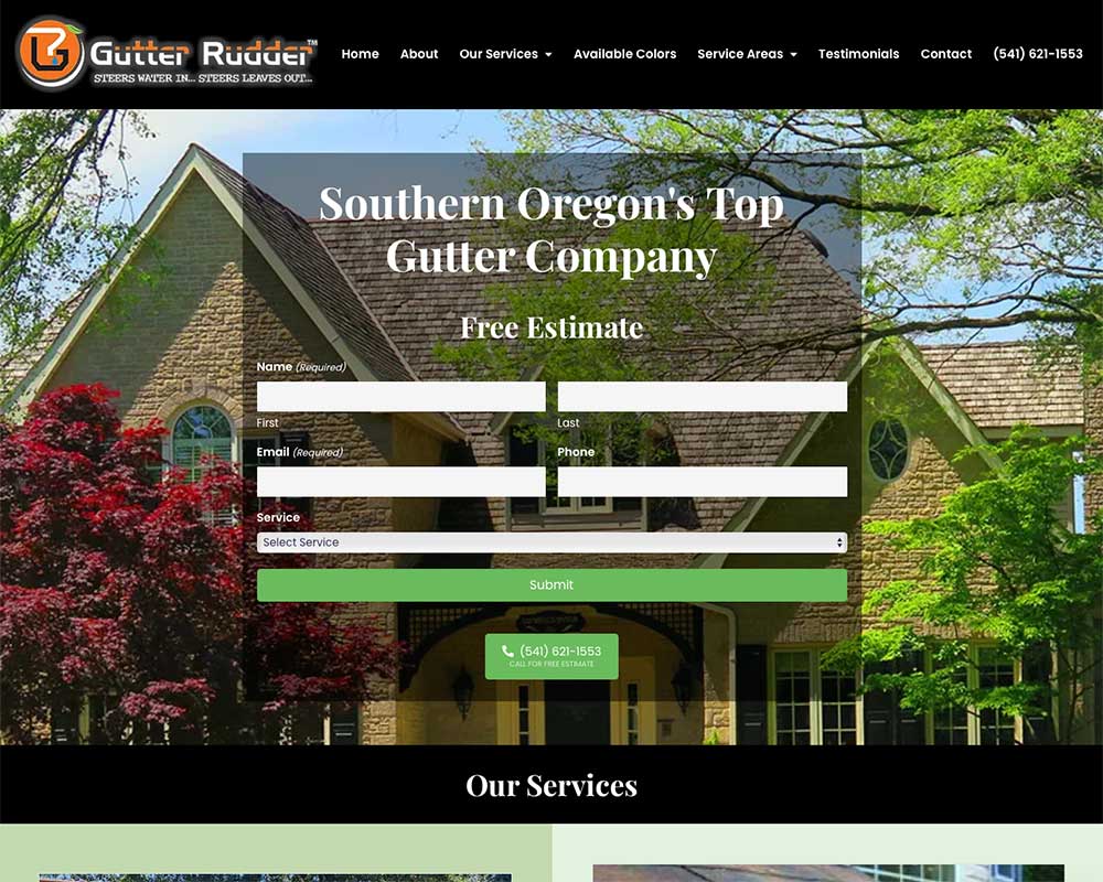 Gutter Rudder website
