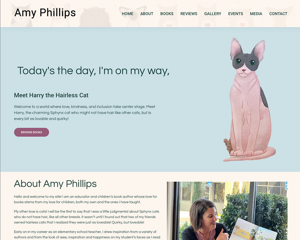 Amy Phillips Author website